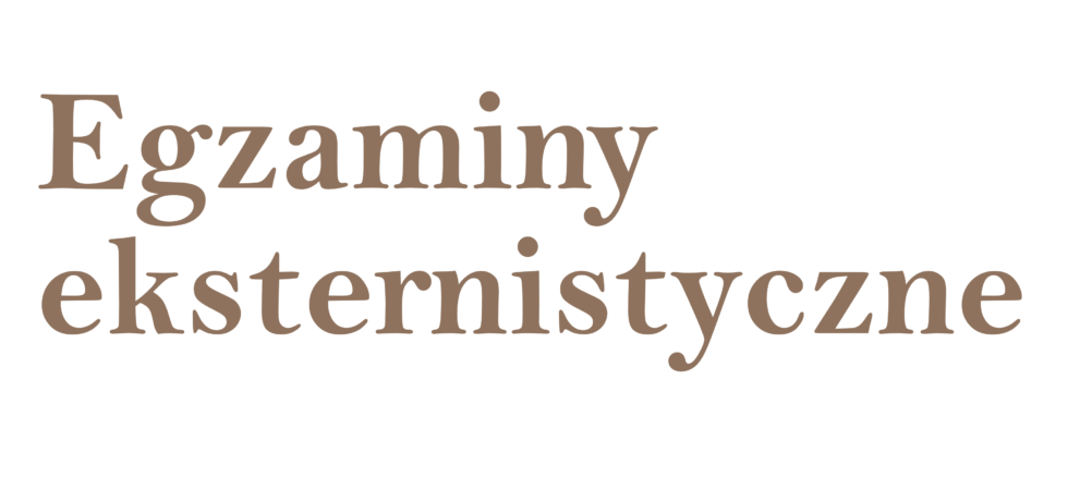 Egzaminy eksternistyczne